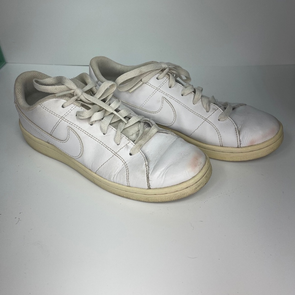 Nike Women’s Ebernon Low Triple White Sneakers – Size 8.5 – Retro Style